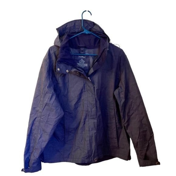 L.L. Bean Jackets & Coats Womens Xl Ll Bean Raincoat Navy Blue